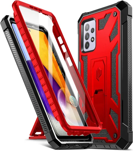Vista 7 de Poetic Spartan - Funda protectora para Samsung Galaxy A72, con protector de pantalla integrado compatible con identificación de huellas dactilares