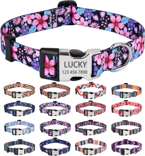 Vista 11 de Collar de perro personalizado con la bandera estadounidense, collar patriótico para perro del 4 de julio, collares temáticos para perros para el Día