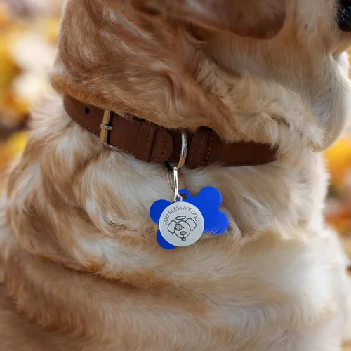 Vista 3 de Needzo Medalla de San Francisco para collar de perro, dije de medallón de San Patrono para mascotas, regalos religiosos para nuevos dueños