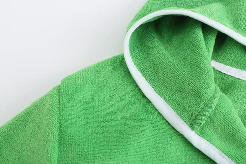 Vista 6 de Bata de baño suave para niños y niñas, bata de toalla 100% algodón turco