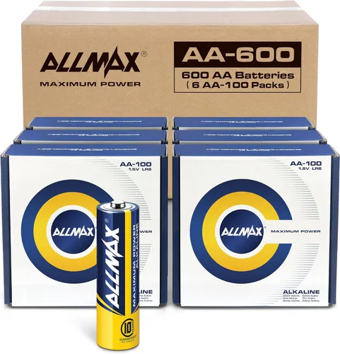 Vista 8 de Allmax - Pilas alcalinas doble A AA de máxima potencia (12 unidades) – Diseño ultra duradero, a prueba de fugas, vida útil de 10 años, máximo