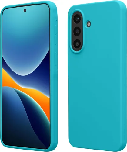 Vista 321 de kwmobile Funda Compatible con Samsung Galaxy A14 5G - Funda de teléfono de TPU y silicona con acabado suave - Verde Lima