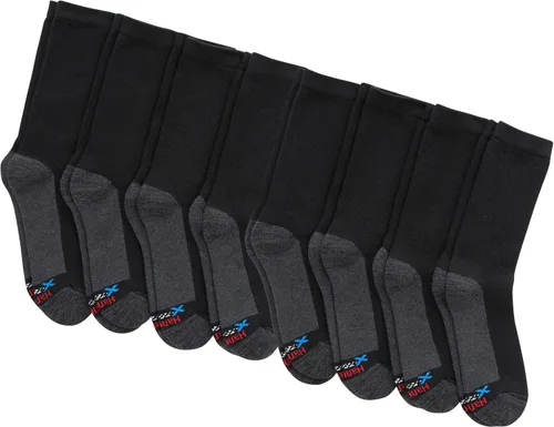 Vista 22 de Hanes Calcetines acolchados Max para hombre, absorben la humedad con control de olores, paquete múltiple