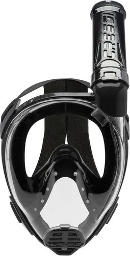 Vista 2 de Cressi Máscara facial completa para esnórquel para adultos, vista amplia y clara, sistema antivaho y fácil respiración, Baron: diseñada en Italia