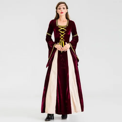 Vista 2 de Vestido de Halloween para mujer 2022 vestido retro de cosplay