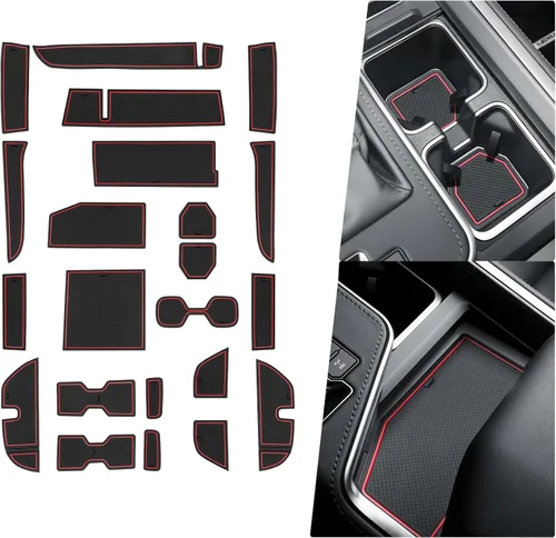 Vista 8 de BIBIBO 22 alfombrillas para Lexus GX 550 2024 2025 2025 2025 GX550 (Premium/Lujo/Overtrail), almohadillas de ranura para puerta de automóvil 2024
