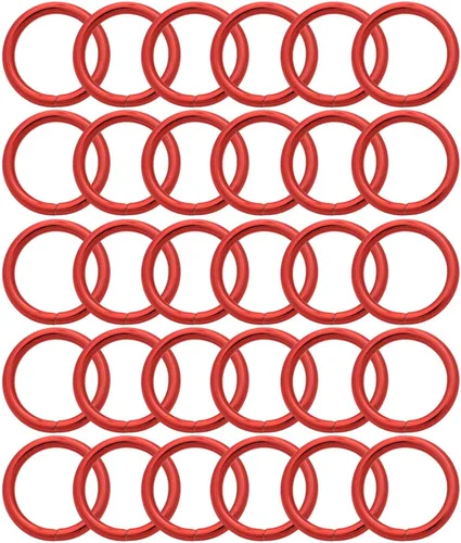 Vista 10 de BIKICOCO 1 '' Metal O-Ring Buckle Connector Round Loops no soldados con autógena para bolsos Webbing Monedero y correas de cinturón, 30