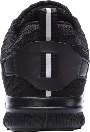 Vista 3 de DYKHMILY Zapatos deportivos con punta de acero para hombres y mujeres, zapatos de trabajo ligeros, antideslizantes, zapatos de seguridad