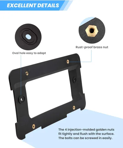 Vista 2 de JOYTUTUS Soporte de Marco de Matrícula Trasero Compatible con BMW 2005-2023 1 2 3 4 5 6 Serie X 2002-2019 Mini Cooper