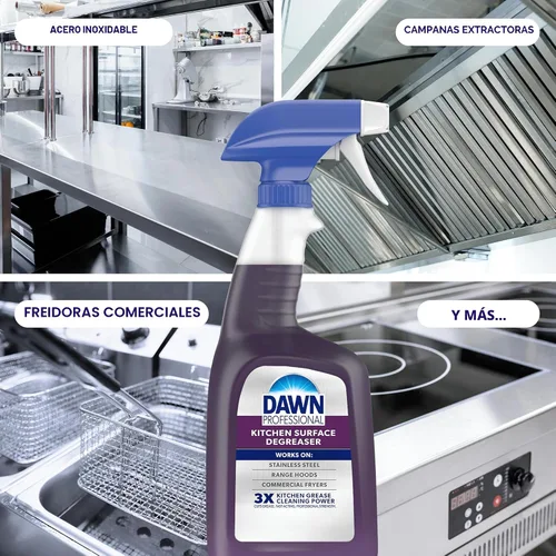 Vista 7 de P&G Professional DAWN - Desengrasante de superficie de cocina, 32 onzas (caja de 6), para eliminar la grasa resistente que se encuentra en cocinas