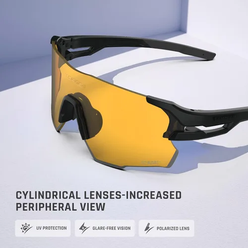 Vista 2 de TOREGE Z87 - Gafas de sol deportivas para hombre y mujer, protección UV, ideales para ciclismo, pesca, béisbol, correr, golf y hombre de hielo