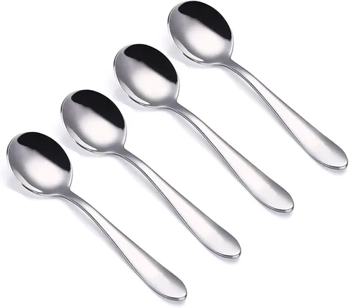 Vista 6 de VANRA Juego de 4 tenedores para niños de acero inoxidable tenedores de cena para niños Juego de cubiertos plateados de 5.7 pulgadas (4 tenedores)