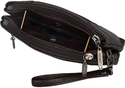 Vista 2 de Billetera de cuero genuino para mujer bolsos de mano casuales para mujeres y señoras pequeñas bolsas de dinero color A tamaño talla única