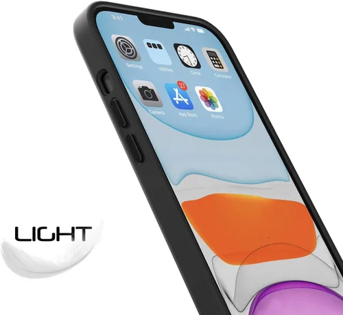 Vista 5 de Luvvitt Funda de silicona líquida compatible con iPhone 12 Pro Max con protección contra caídas a prueba de golpes, delgada, suave, resistente a
