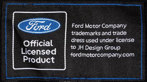 Vista 5 de JH DESIGN GROUP Chaqueta Ford Mustang para hombre abrigo de sarga de algodón bordado