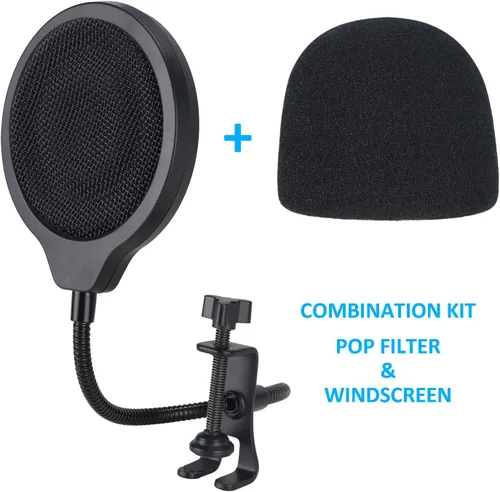 Vista 3 de YOUSHARES Razer Seiren Mini Filtro Pop con Paraviento de Espuma - 3 Capas de Protección Antipop y Cubierta de Espuma Compatible con Micrófono Razer