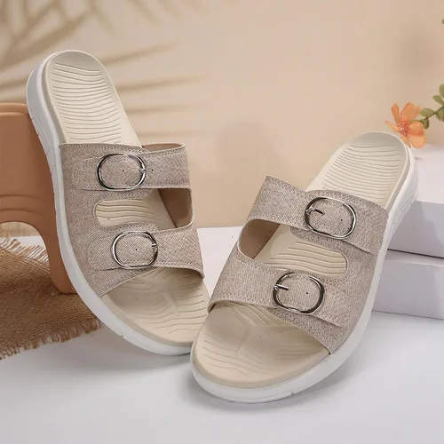 Vista 7 de Sandalias ortopédicas para mujer, de moda, para caminar, con soporte de arco, antideslizantes, cómodas, informales, para el verano
