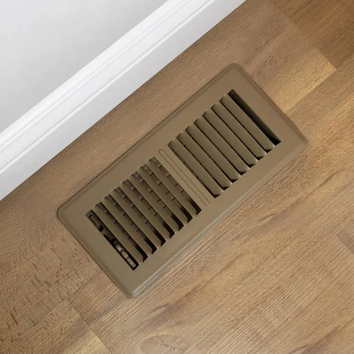 Vista 8 de Decor Grates PG410-BWN-8 Pro Rejillas Registro de piso de acero, 4 x 10 pulgadas, marrón