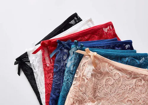 Vista 3 de Justgoo Womens Sexy G-String Lace Thongs Panties Underwear Low Rise T-Back Underpants