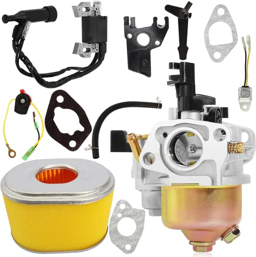 Vista 9 de Carburador + bobina de encendido compatible con GX110 GX120 GX140 GX160 GX168 GX168F GX200 5HP 5.5HP 6.5HP 16100-ZH8-W61 Generador de cortacésped