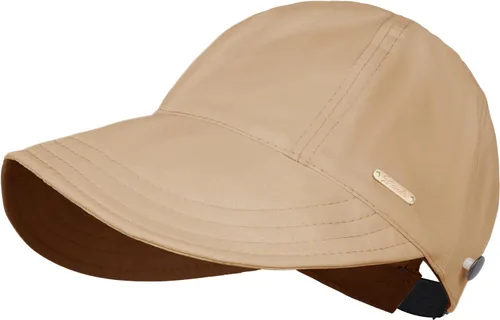 Vista 9 de baotongle Sombrero de sol UPF 50+ para mujer, protección UV, ala ancha, ajustable, gorra de cola de caballo para senderismo, pesca al aire libre