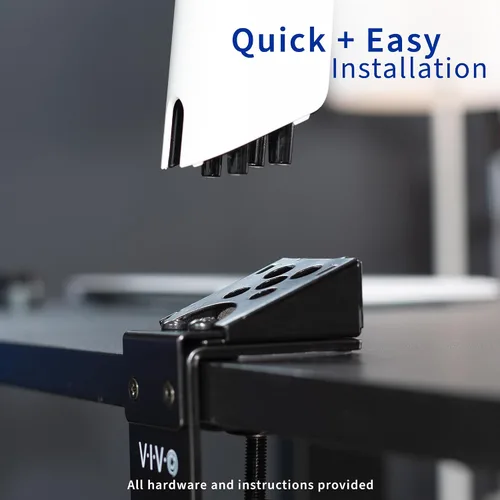 Vista 8 de VIVO Adaptador de abrazadera de escritorio diseñado para soportes de monitor OEM Samsung, soporta G7 y G9 de hasta 49 pulgadas, convertidor