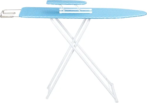 Vista 11 de Tabla de planchar, tabla de planchar plegable de tamaño completo con cubierta resistente al calor, 4 alturas ajustables con pies antideslizantes