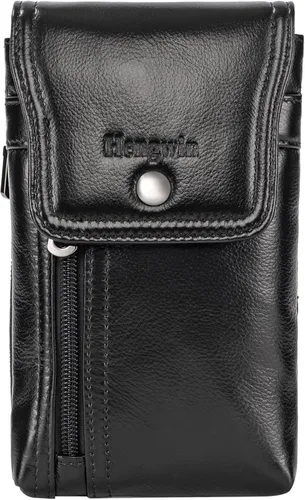 Vista 8 de Funda de cuero genuino para teléfono celular para cinturón, funda para cinturón para iPhone 17 Pro 16e 15 Pro 14 Pro 13 Pro 12 Pro Samsung Galaxy