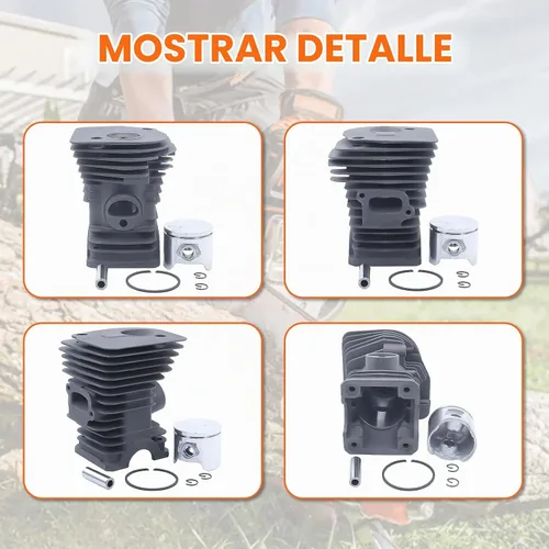 Vista 5 de Kit de pistón de cilindro de 1.732 in, para Husqvarna 340, 345, 350 para motosierra