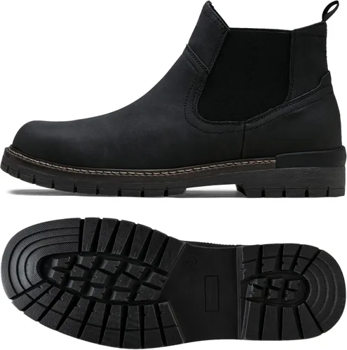 Vista 4 de Jousen Chelsea - Botas informales al tobillo, sin cordones, impermeables, para hombre