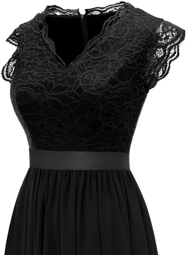 Vista 38 de Dressystar - Vestido de dama de honor, sin mangas, con cuello en V, para fiesta de boda
