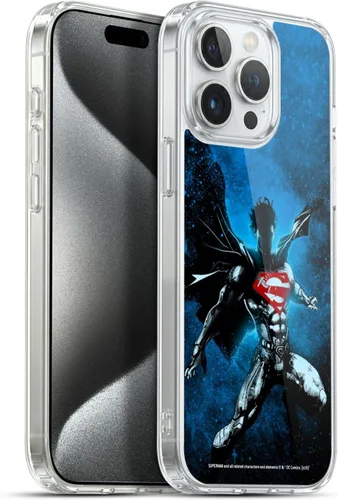 Vista 48 de Head Case Designs Officially Licensed Superman DC Comics Collage 80th Anniversary Gel Case [Military Grade Protection] Compatible with Apple iPhone