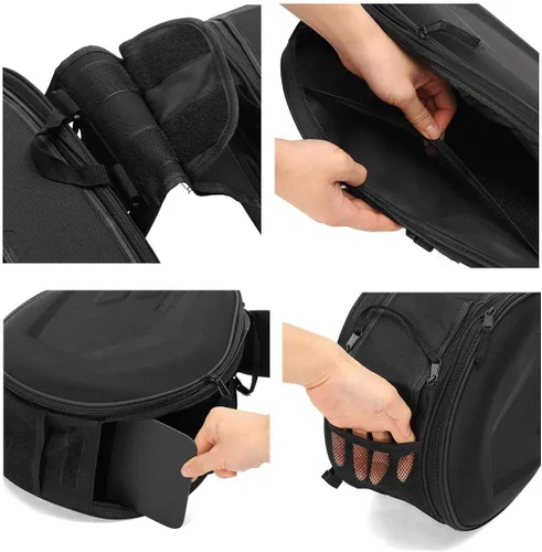 Vista 5 de Bolsas de sillín de motocicleta, Bolsas de sillín Powersports, Bolsa de equipaje impermeable, Bolsa de almacenamiento de casco de cara completa
