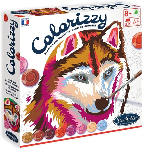 Vista 3 de Sentosphère Colorizzy Kits de pintura por números (animales del bosque)