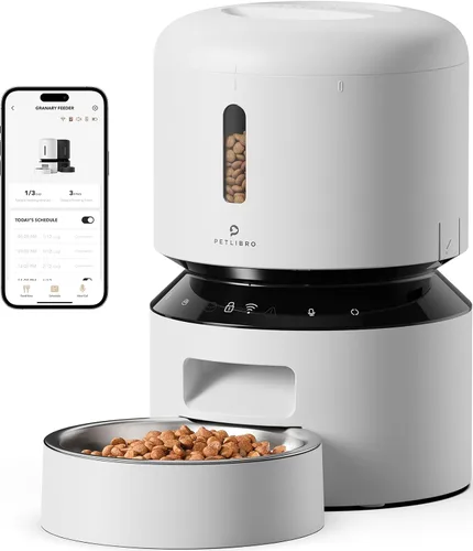 Vista 12 de PETLIBRO Comedero automático para gatos, comedero WiFi 5G para mascotas con preservación de frescura, comederos temporizados para gatos secos, hasta