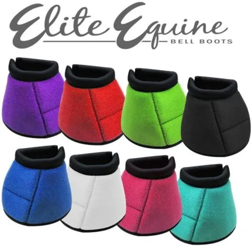 Vista 2 de Showman Elite Equine Bell Botas Verde Lima- Grande