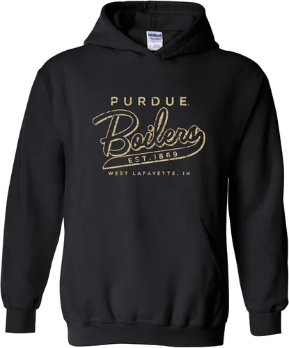 Vista 6 de UGP Campus Apparel NCAA Road Trip Script, sudadera con capucha de color del equipo, universidad, universidad