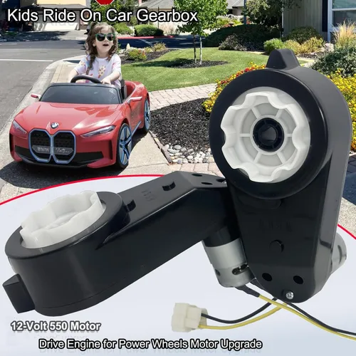 Vista 2 de 2 piezas de caja de cambios de 12 V con motor de 12 voltios para montar en coche, motor de ruedas eléctricas RS550 de alta velocidad, piezas