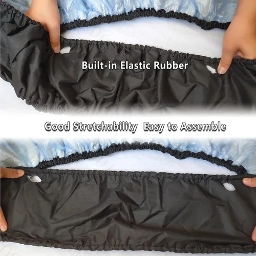 Vista 3 de Funda de resorte para trampolín de 40 pulgadas, almohadilla de seguridad de repuesto para mini trampolín de 3 capas, tela Oxford resistente a