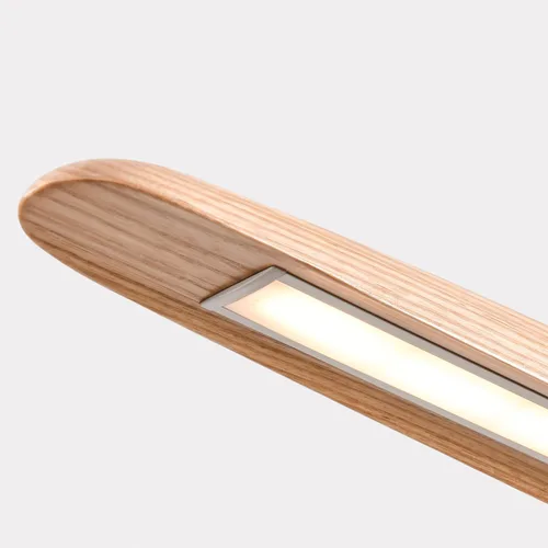 Vista 7 de YISDESIGN Lámpara Colgante Lineal LED de Madera de 39" 24W, Lámpara LED para Comedor Regulable, Lámpara Colgante para Comedor, Cocina, Isla, Mesa