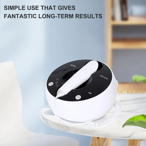 Vista 4 de MLAY Máquina profesional de belleza RF, máquina facial de radiofrecuencia con 2 sondas, ajuste de piel de radiofrecuencia en casa para levantar