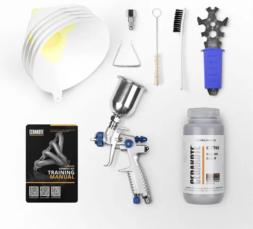 Vista 8 de CERAKOTE® Kit de revestimiento negro Glacier (C-7600 16 oz.) - Todo lo necesario para rociar Cerakote - Curado al aire - Revestimiento de cerámica