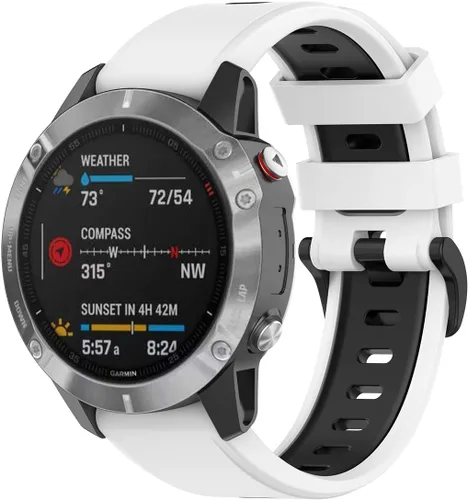 Vista 5 de Paquete de 2 correas de reloj compatibles con Garmin Forerunner 955/955 Solar/945/935/745 Sport Quick Fit Pulsera para Garmin Instinct, Instinct 2