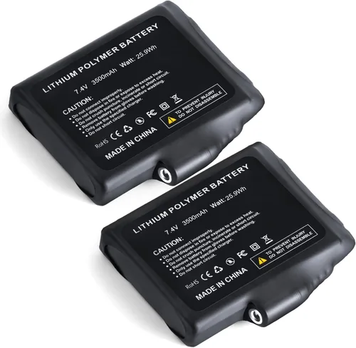 Vista 8 de Paquete de batería de 22.2 WH 7.4 V para guantes calentados, juego de repuesto de polímero de litio recargable compatible con guantes, calcetines