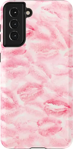 Vista 23 de Casely Funda para Galaxy S21 Here Comes The Sun Colorblock Sunset Diseño protector delgado esencial de doble capa Aquí viene el sol