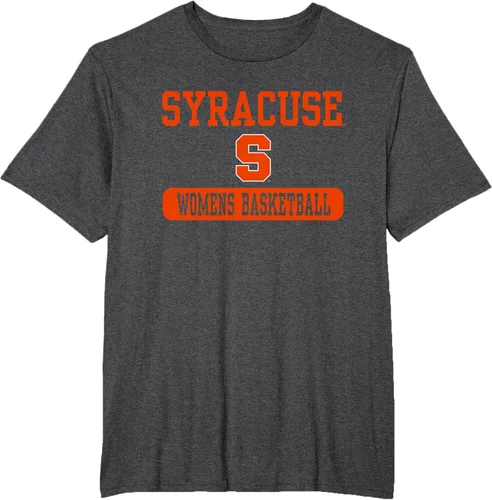 Vista 17 de Camiseta de baloncesto naranja de Syracuse para mujer con licencia oficial, Negro