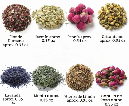 Vista 2 de Flores secas, kit de fabricación de jabón de flores secas, set de baño de jabón herbal para brillo de labios DIY, jabón, fabricación de velas