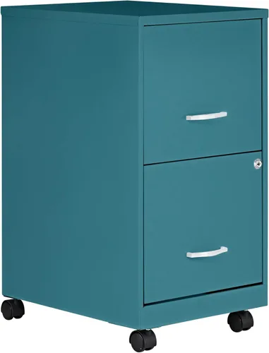 Vista 14 de Lorell Archivador móvil con 2 cajones, 14.2 x 18 x 26.5 pulgadas, negro