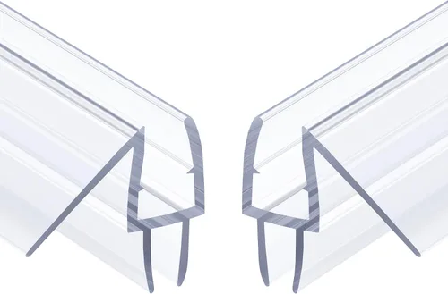 Vista 10 de AmazerBath Sello inferior de puerta de ducha sin marco de 39 pulgadas (juego de 2) – transparente, adecuado para vidrio de 3/8 pulgadas