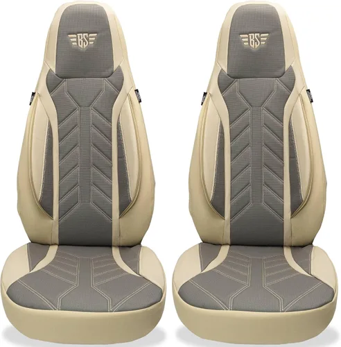 Vista 11 de BREMER SITZBEZÜGE Motorhome Seat Covers for Fiat Ducato Jumper Boxer DPL507 DPL507 - Black/Beige